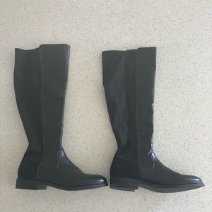 Black boots, 9M, no brand (boutique store in Arizona)